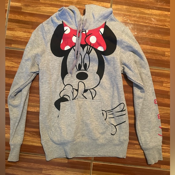 Minnie Mouse gray hoodie size small - Picture 1 of 4